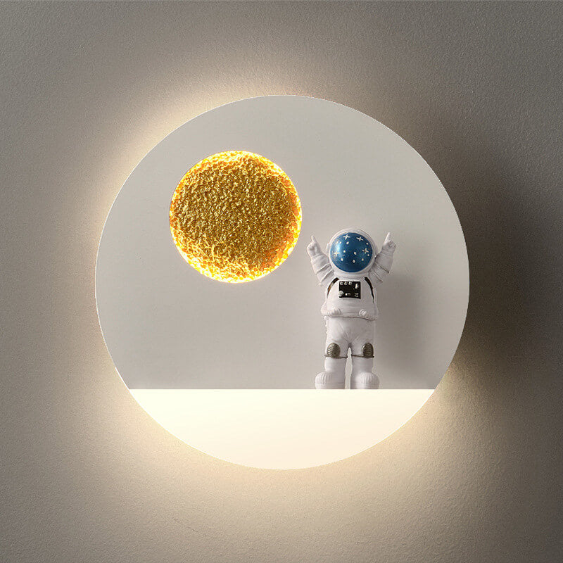 Modern Space Theme Round LED Wall Lamp