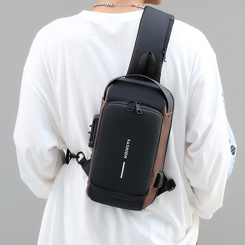 Secure Men's Crossbody Laptop Bag