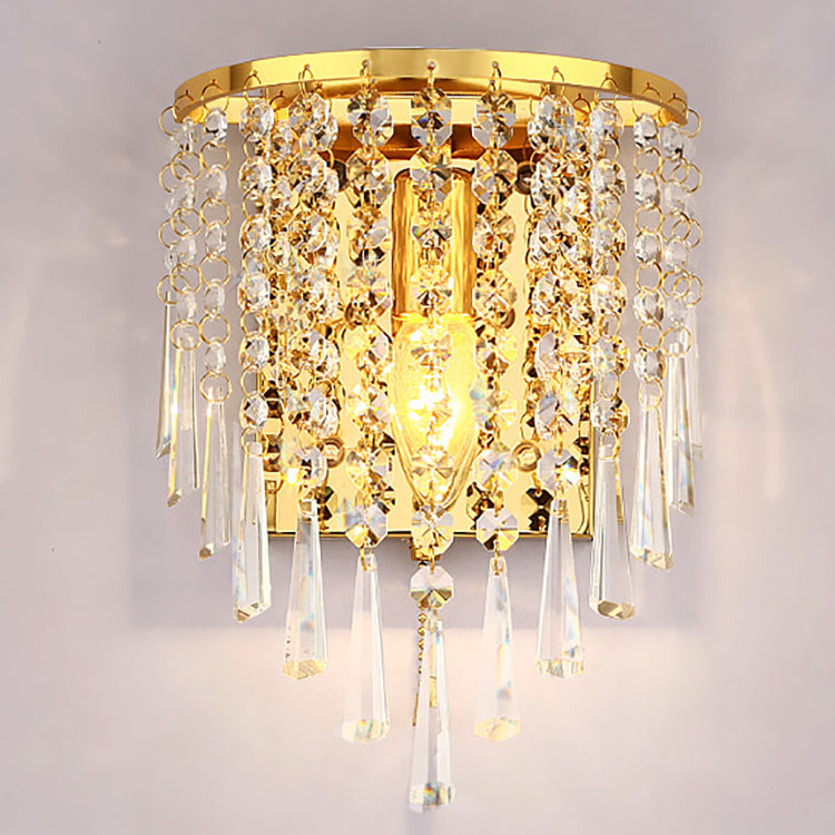 Elegant Crystal Stainless Steel Wall Lamp