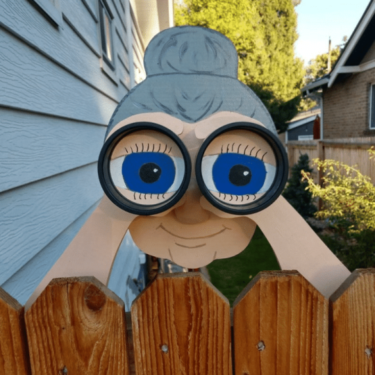 Funny Garden Lady and Man Yard Decor