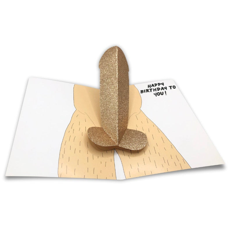 Humorous 3D Pop Up Birthday Greeting Card