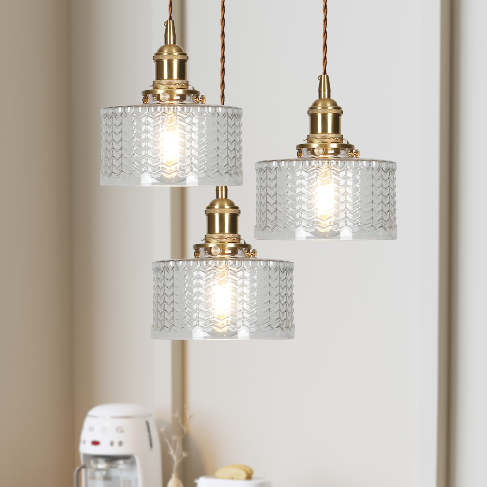 Classic Elegant Glass Drop Pendant Light