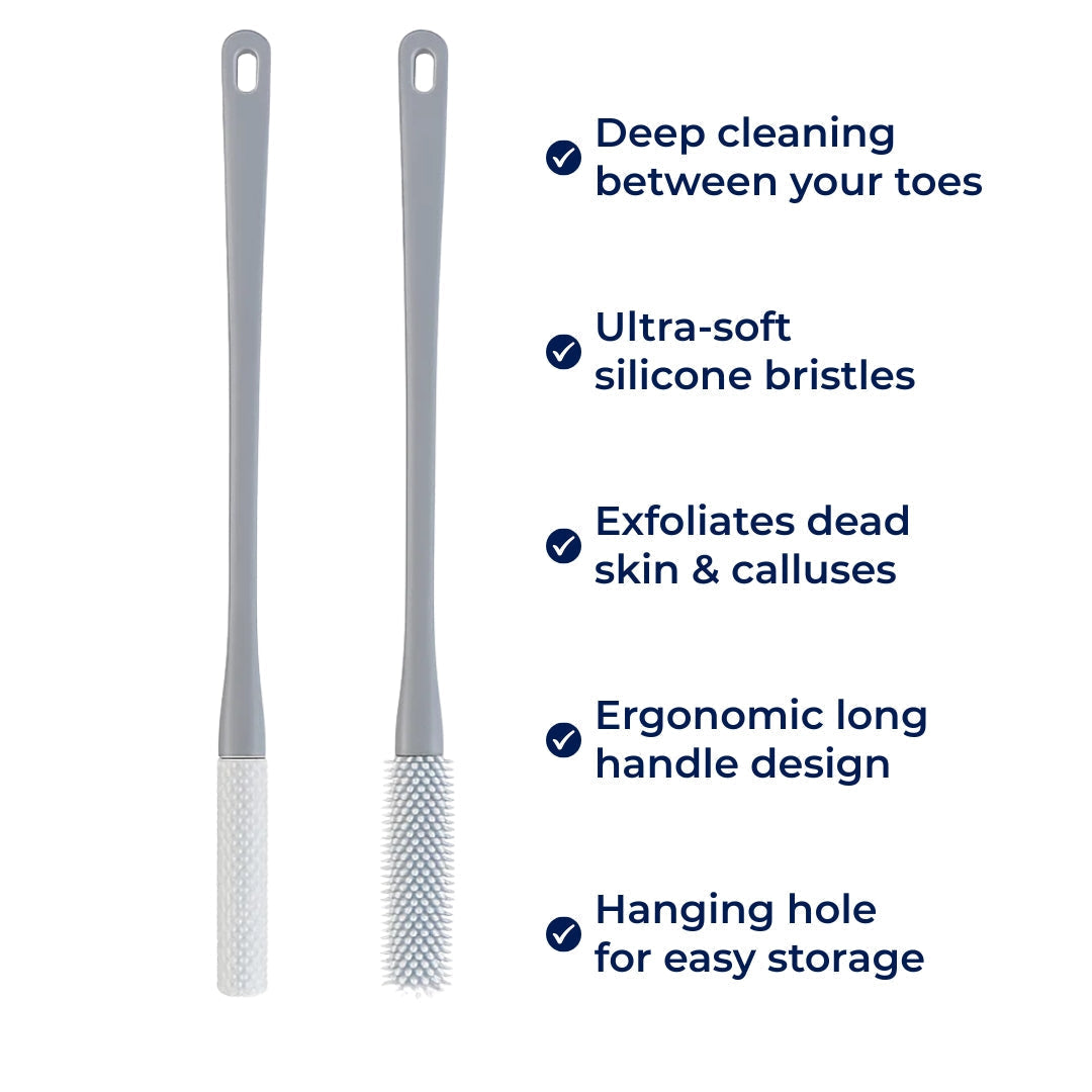 Gentle Exfoliating Foot Brush Soft Bristles Daily Care