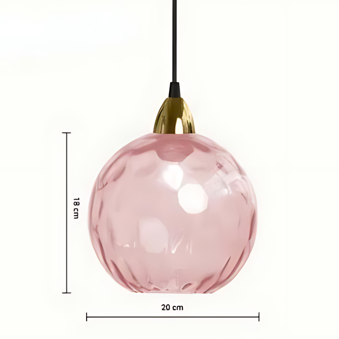 Sophisticated Pendant Light Glass Globe Lamp