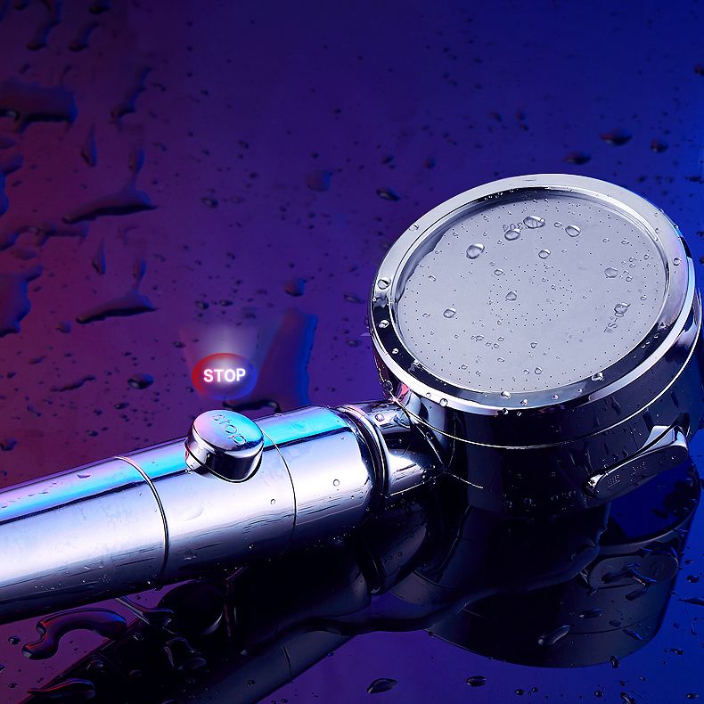 Modern Round Shower Head 3 Mode Spray in Chrome