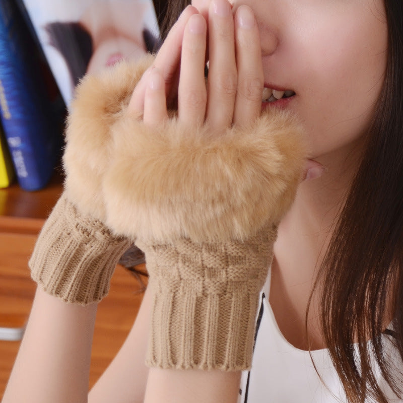 Warm Faux Fur Insulated Gloves