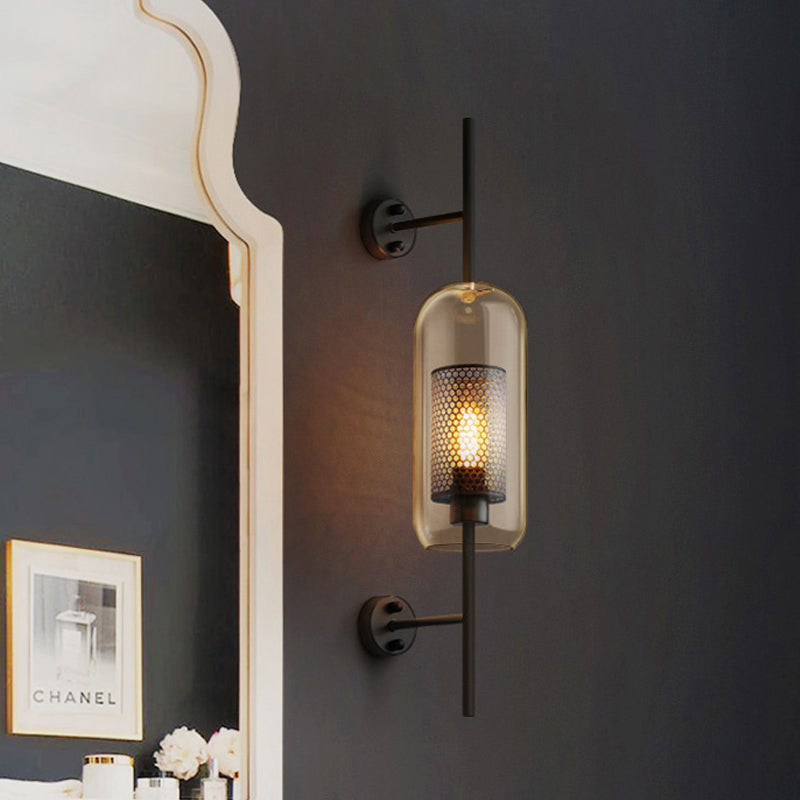 Classic Bronze Wall Sconce with Metal Shade