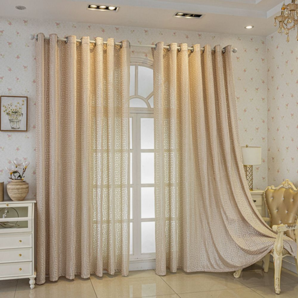 Luxurious Patterned Embroidered Drapes
