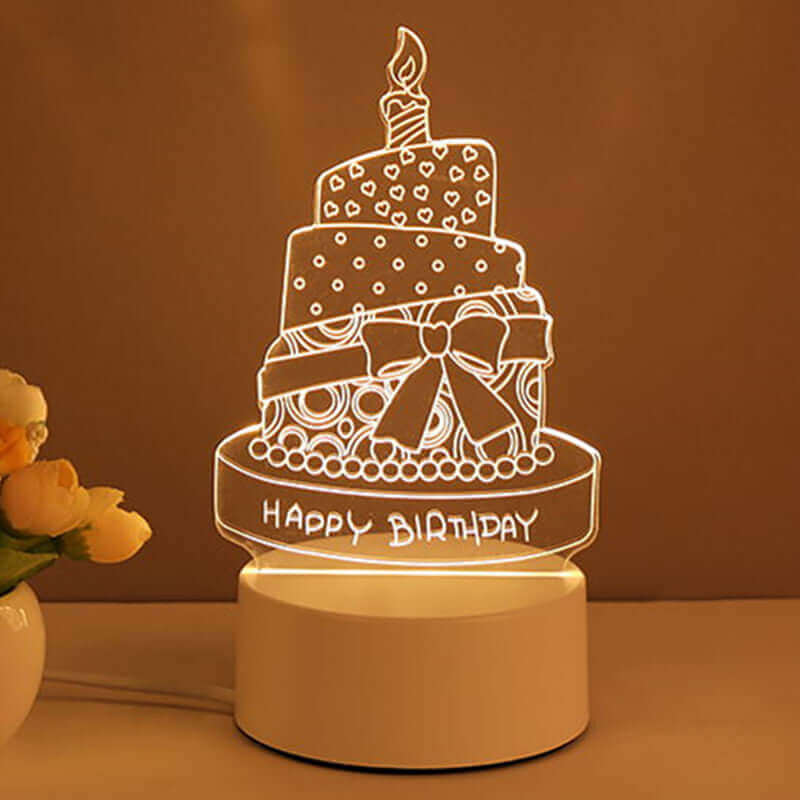 Colorful LED Night Lamp USB Powered Home Decor