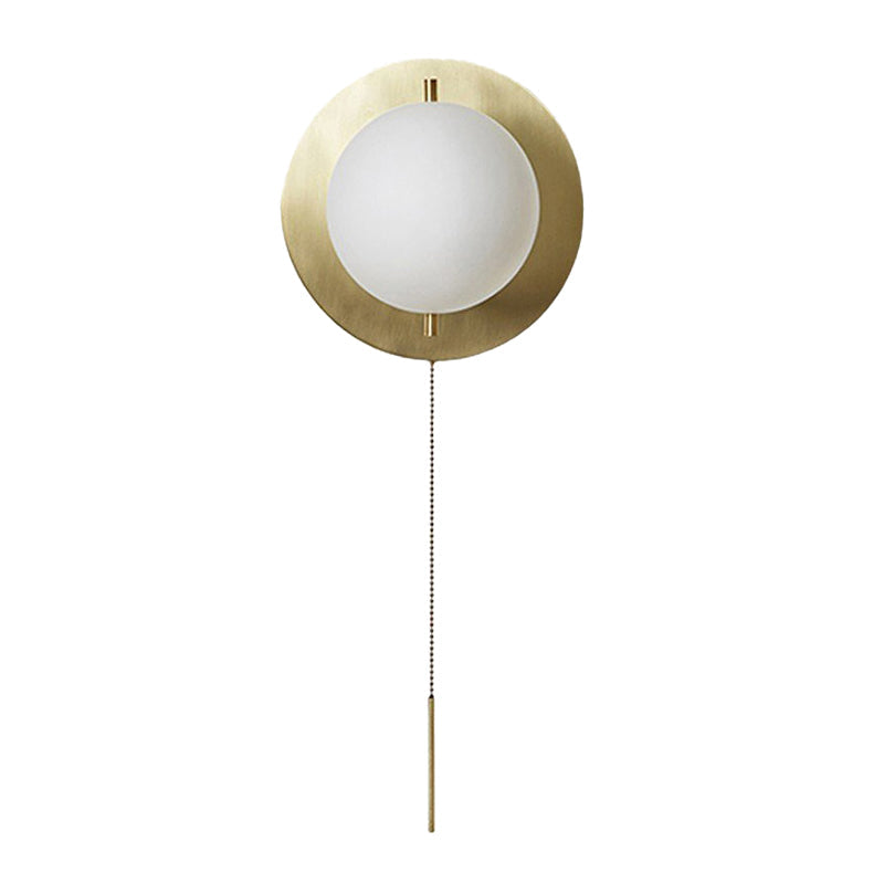Small Glass Globe Wall Lamp