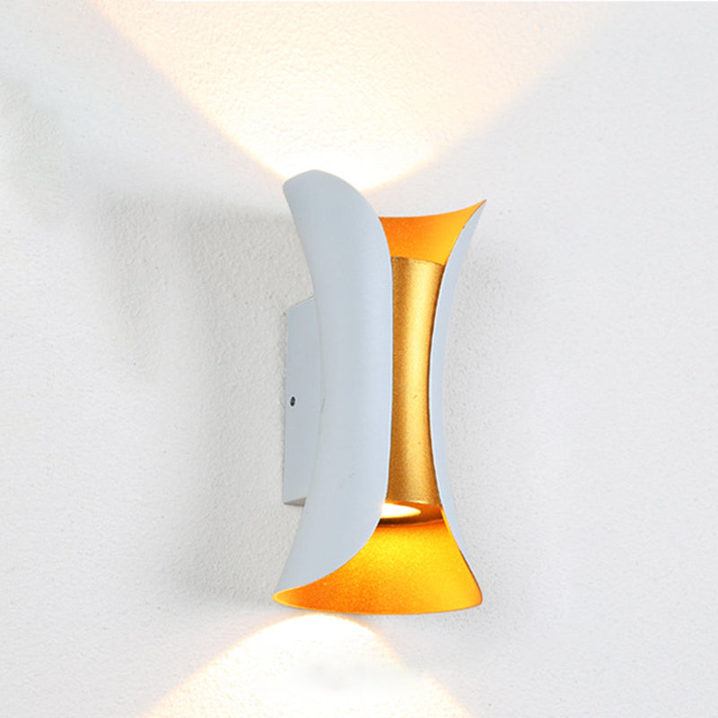 Contemporary 2 Light Metal LED Sconce