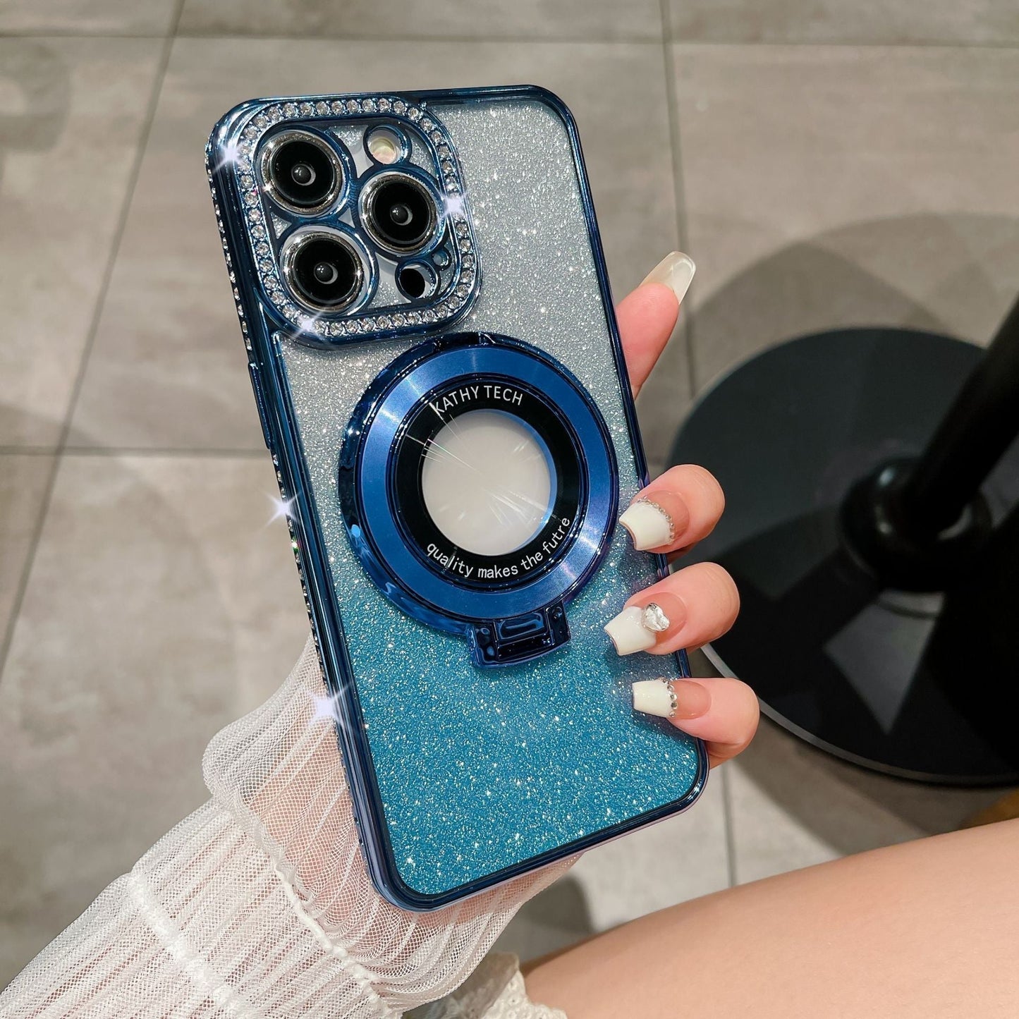 Sparkly Diamond Phone Ring Holder for iPhone