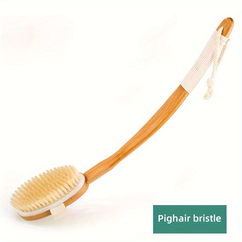 Soft Exfoliating Back Brush with Long Handle