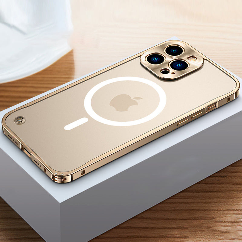 Strong Metal Phone Magnetic Charging Cover