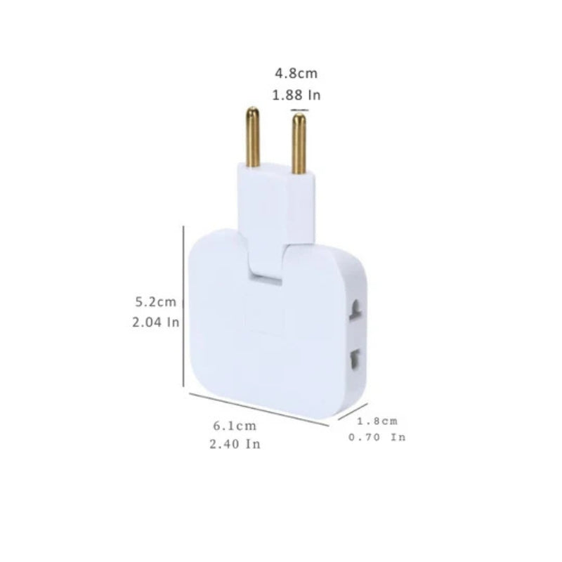 Compact 180° Swivel Power Extension Cable