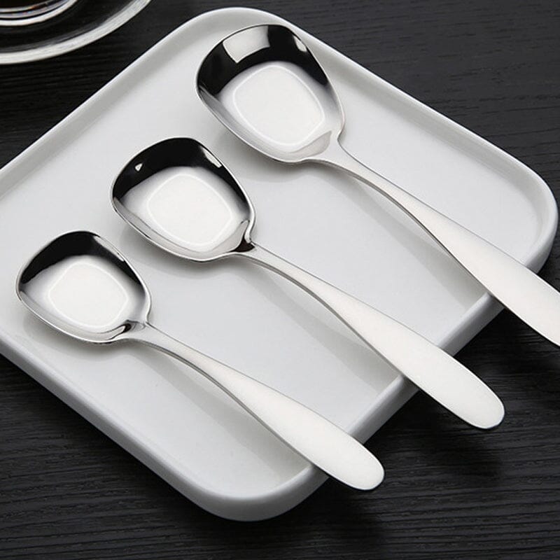 Stainless Steel Square Head Dinner Spoon