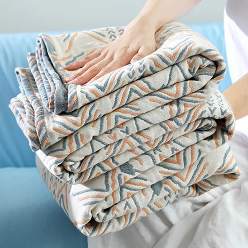 Soft Striped Throw Blanket – Plush Couch Cover