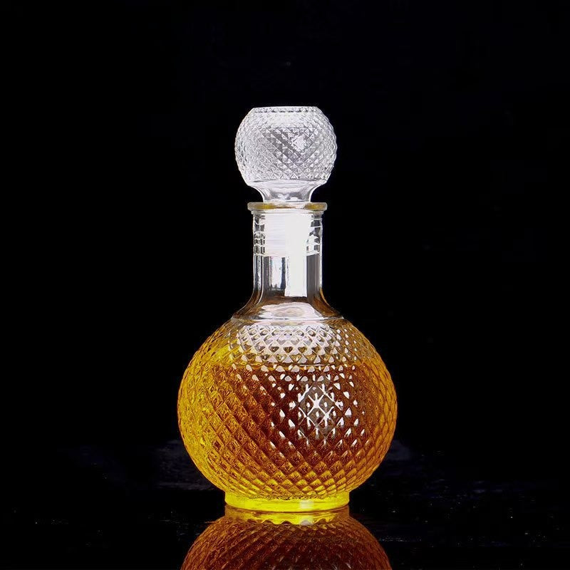Small Antique Glass Wine Decanter