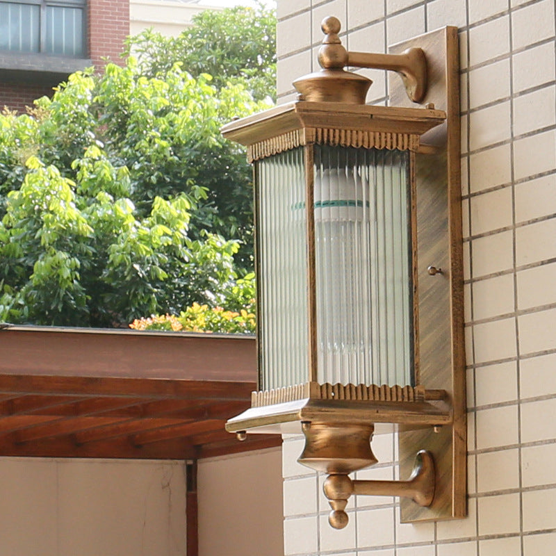 Outdoor Vintage Glass Wall Lamp