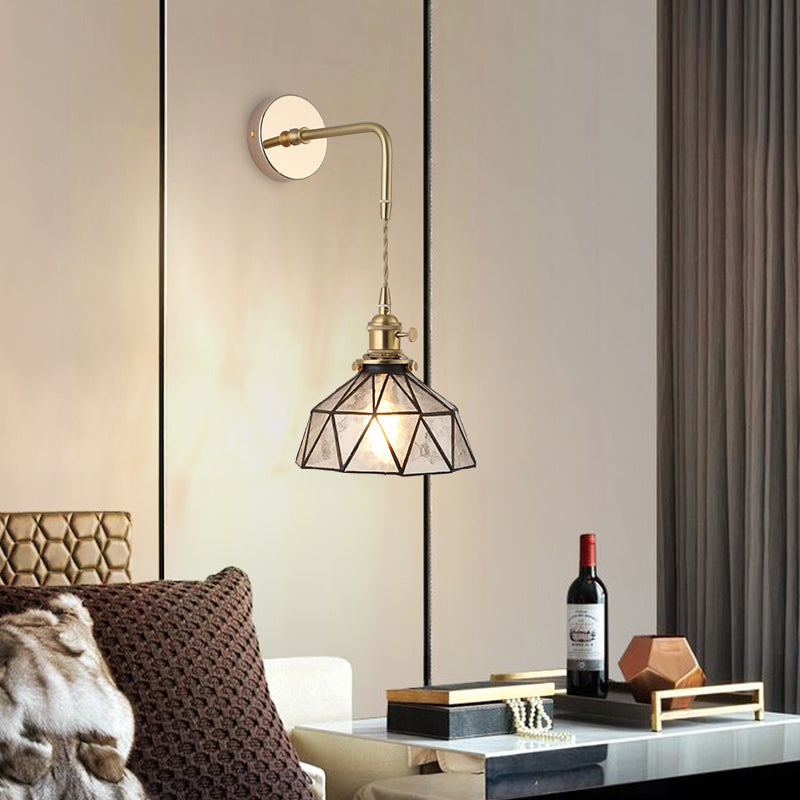 Classic Gold Single Light Wall Sconce Lamp
