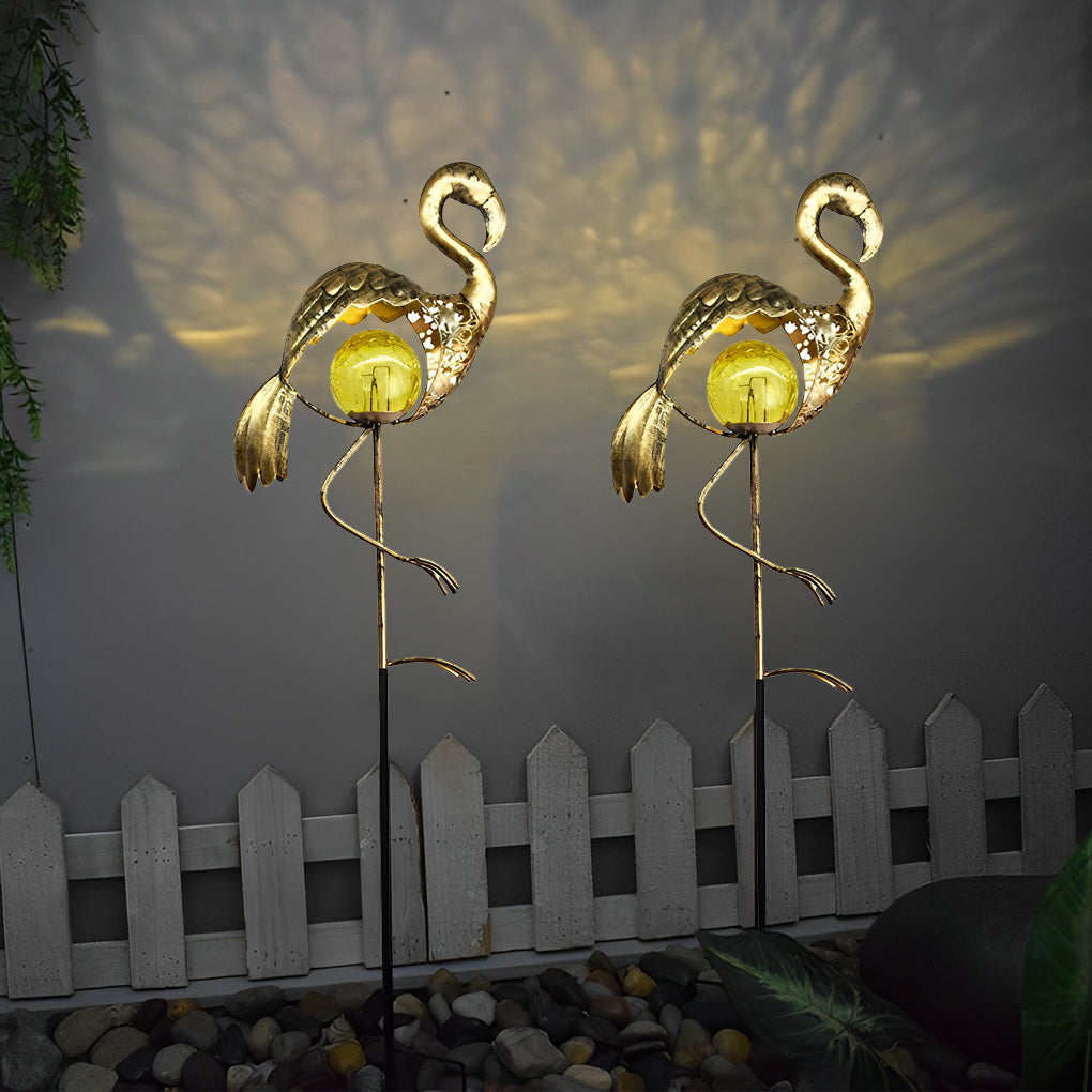 Colorful Outdoor Solar Powered Glass Garden Lights