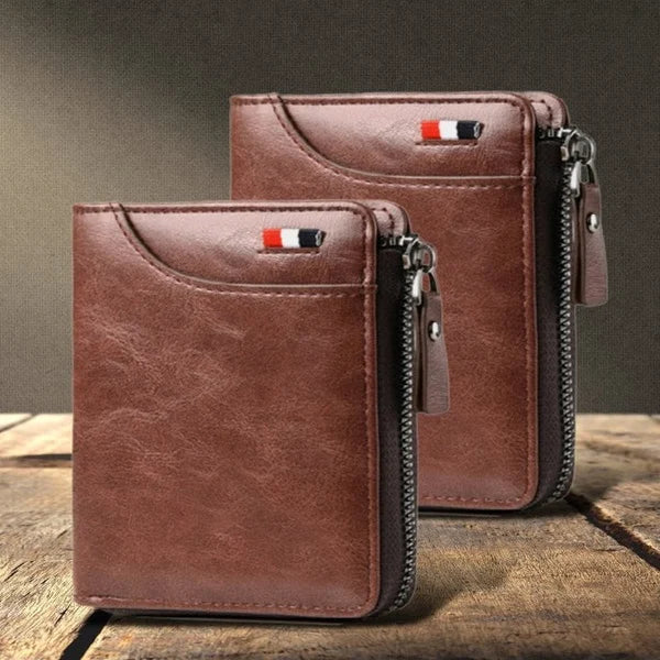 Secure Men's PU Leather RFID Wallet