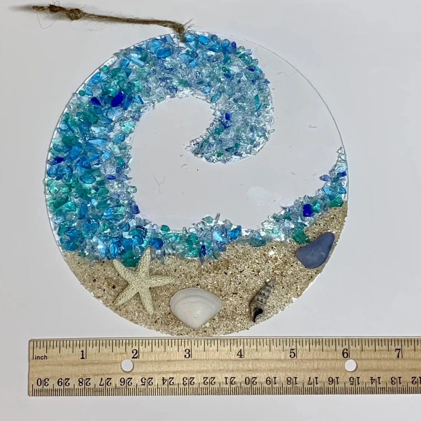 Colorful Glass Wave Coast Decoration