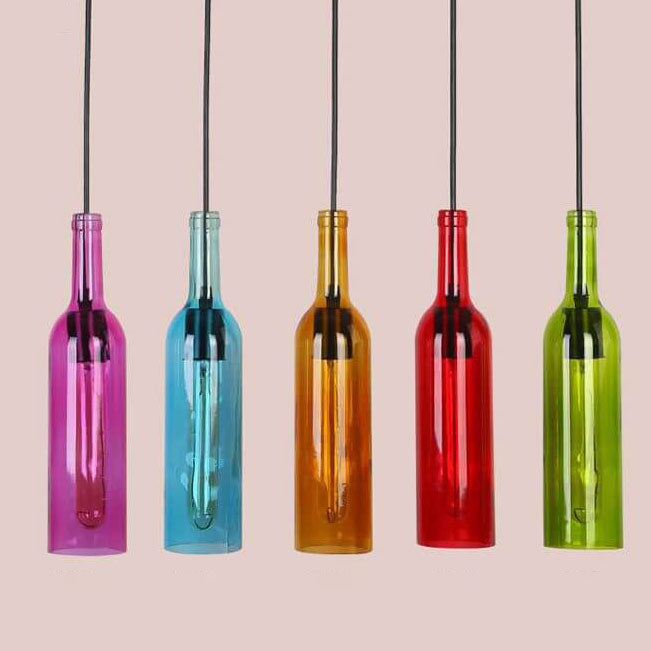 Colorful Glass Pendant Lamp for Home Office