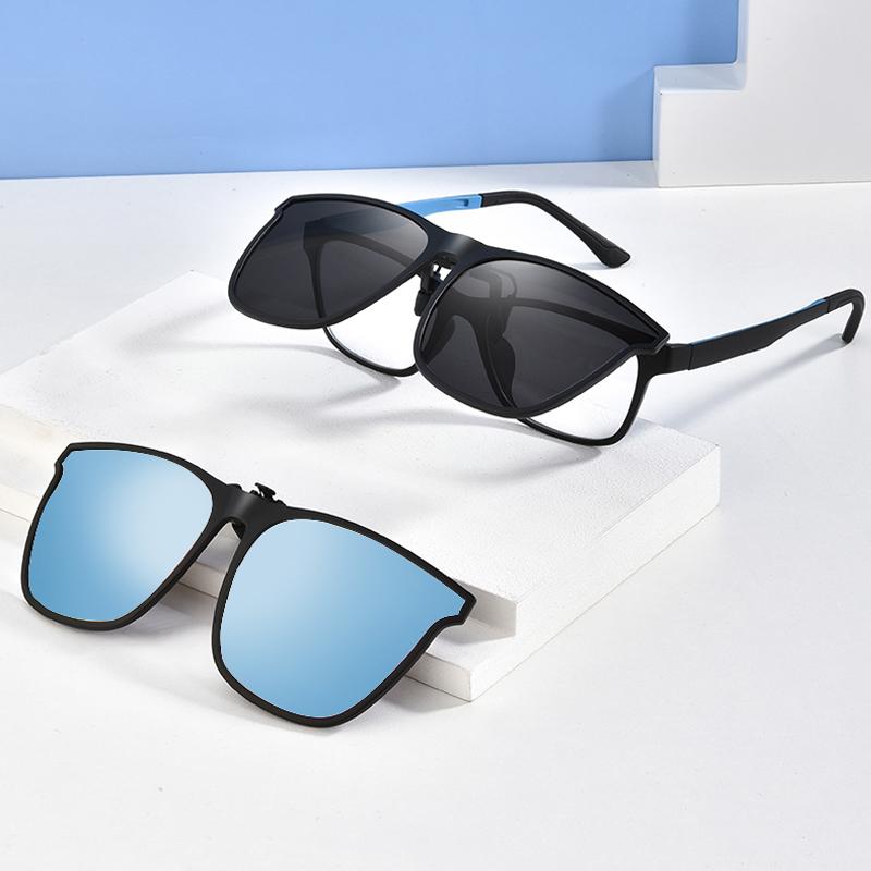 Polarized Clip On Flip Up Sunglasses