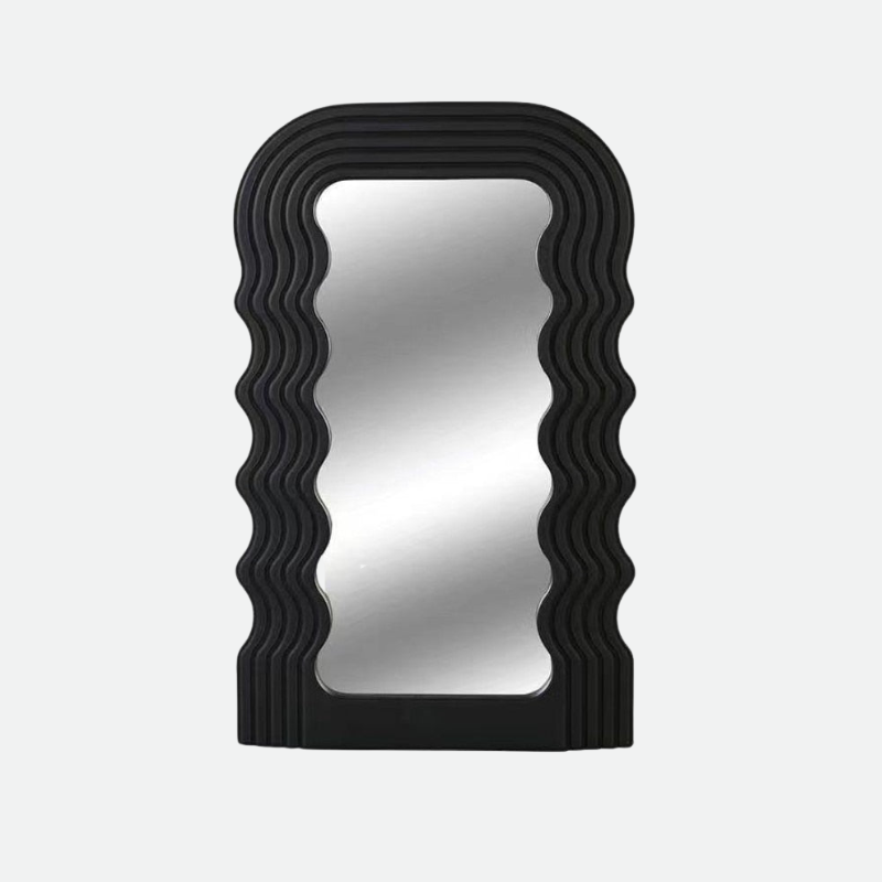 Vintage Wave Resistant Wall Mirror