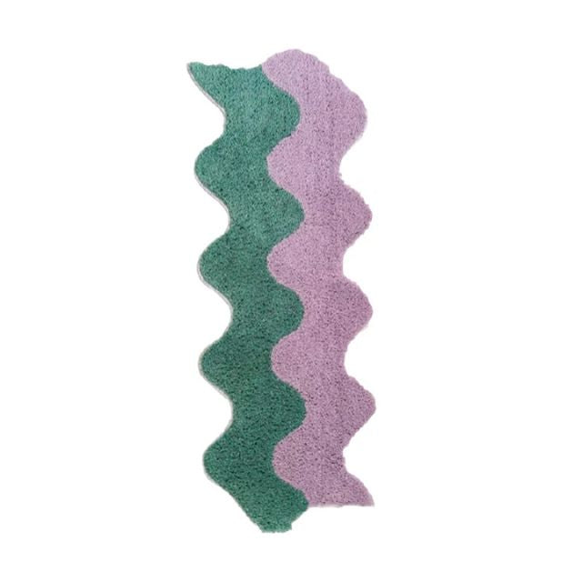 Vibrant Multi-Colored Area Rug Cotton Blend