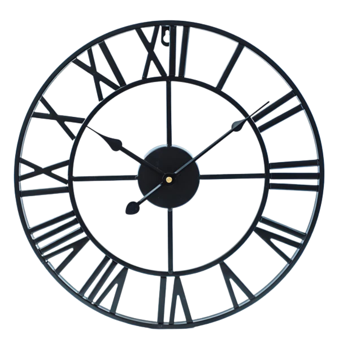 Big Modern Wall Clock with Sleek Frame