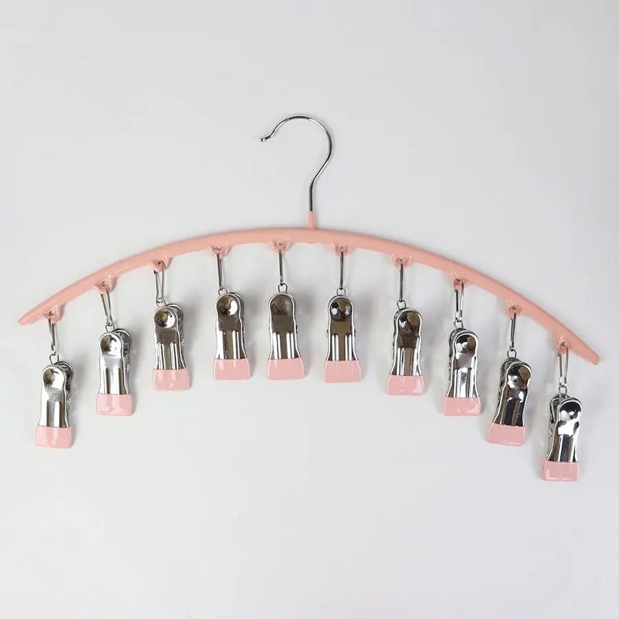 Compact 2-Piece Legging Hangers with 20 Clips