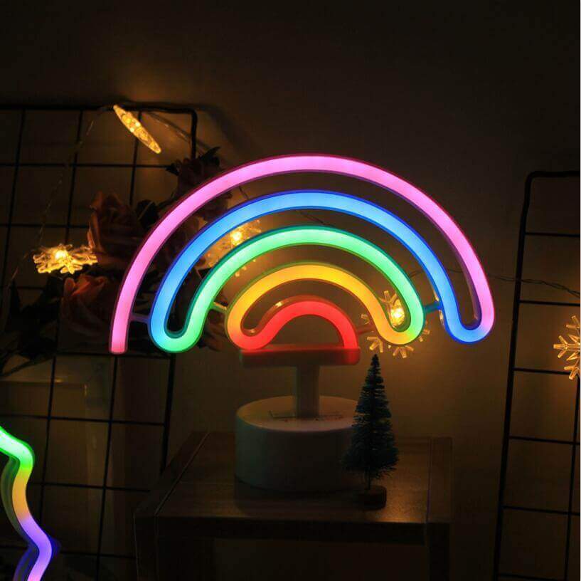 Colorful LED Desk Lamp Rainbow Effect