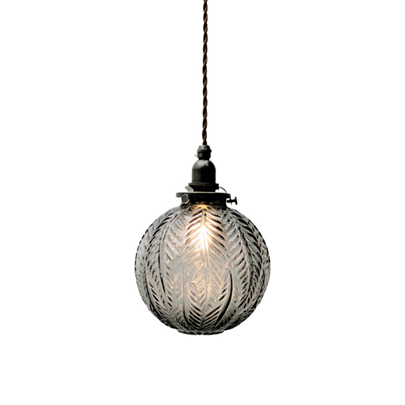 Classic Round Glass Hanging Light Fixture