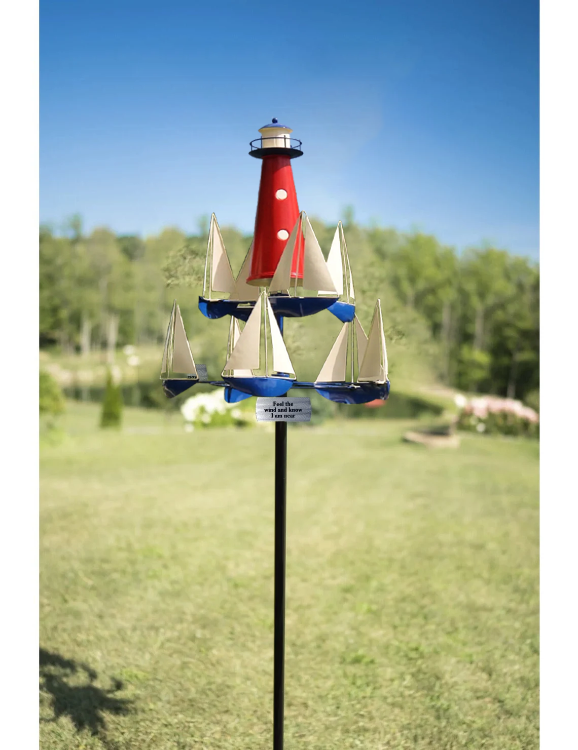 Modern Outdoor Kinetic Wind Garden Sculpture