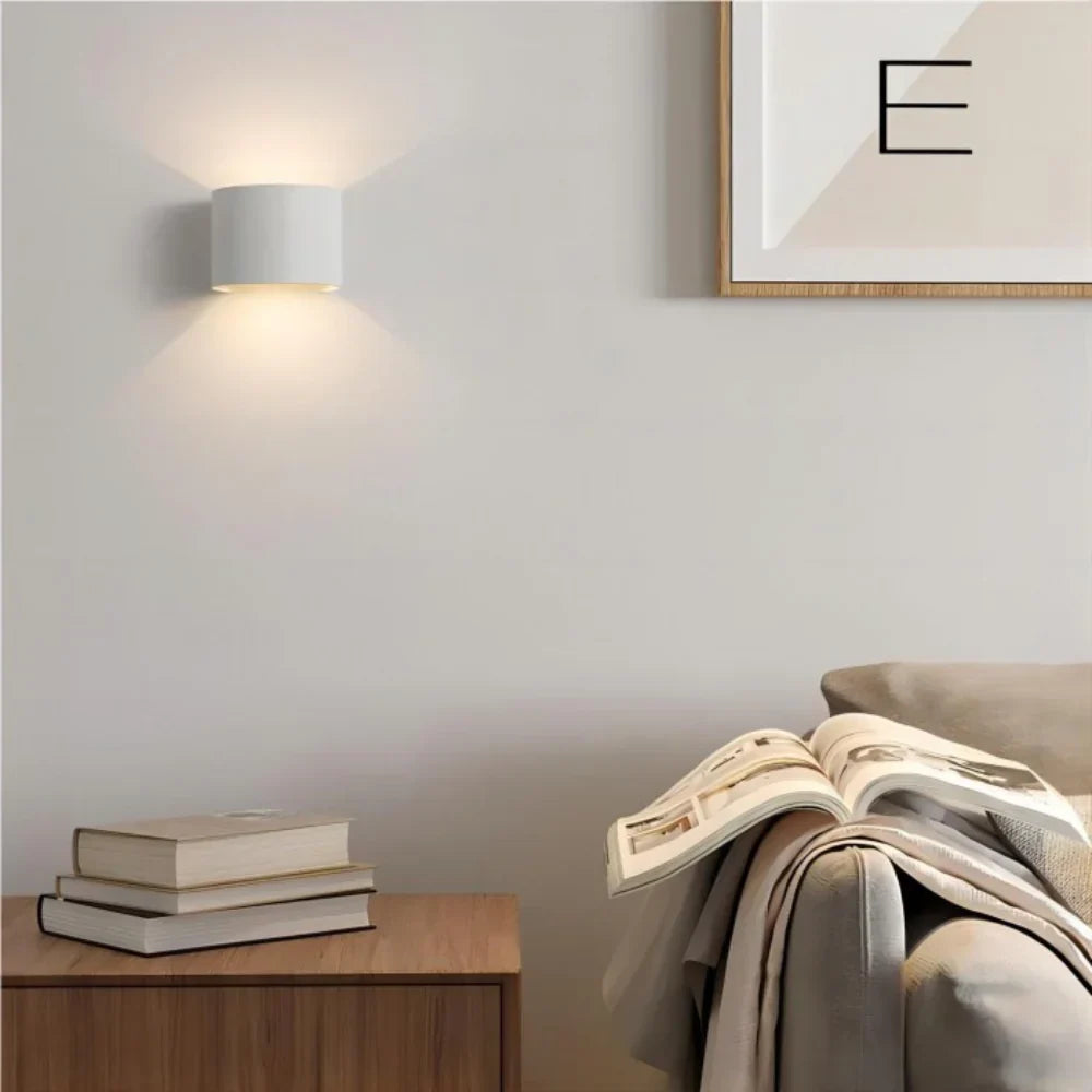 Contemporary White LED Cube Wall Light