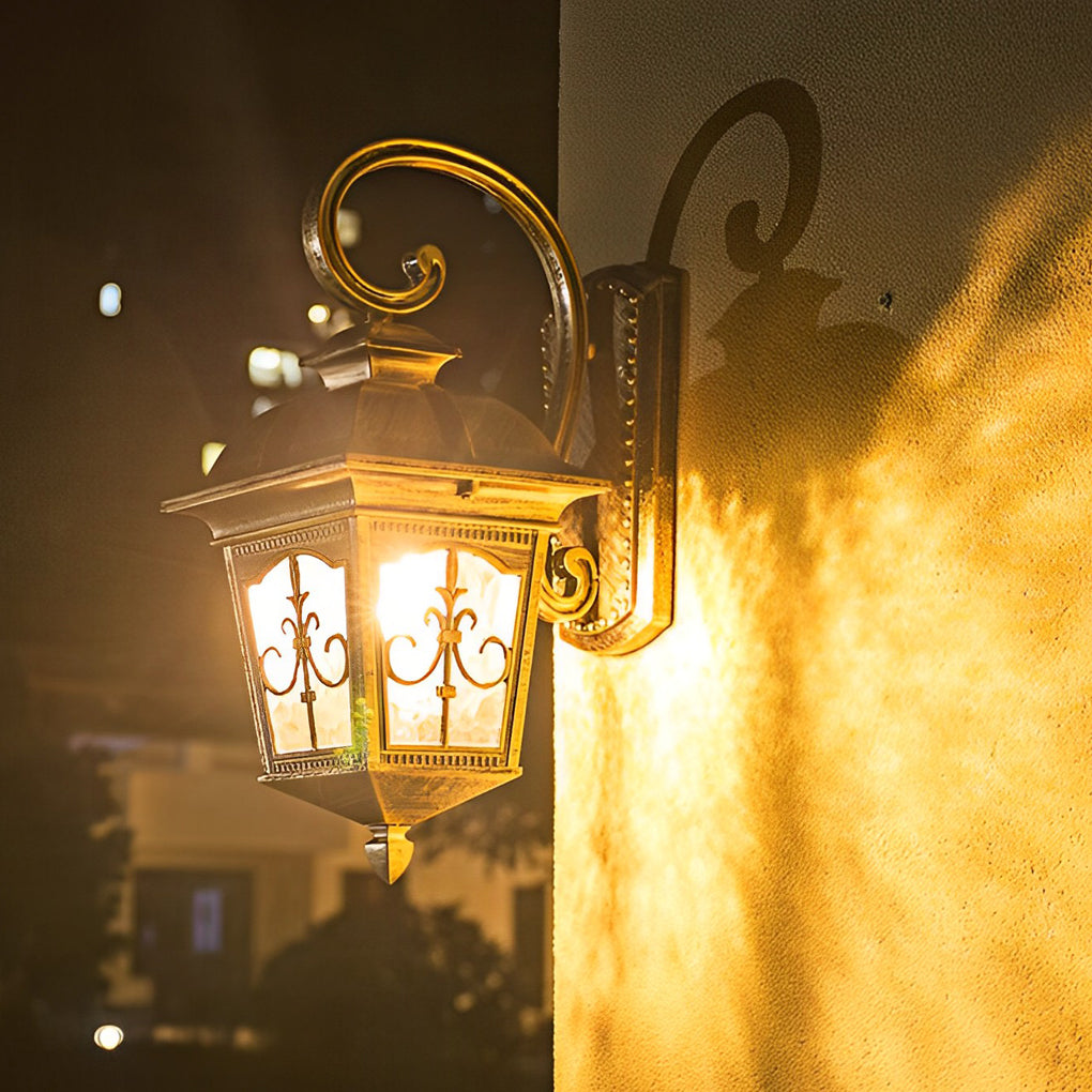 Classic Outdoor LED Glass Wall Lanterns