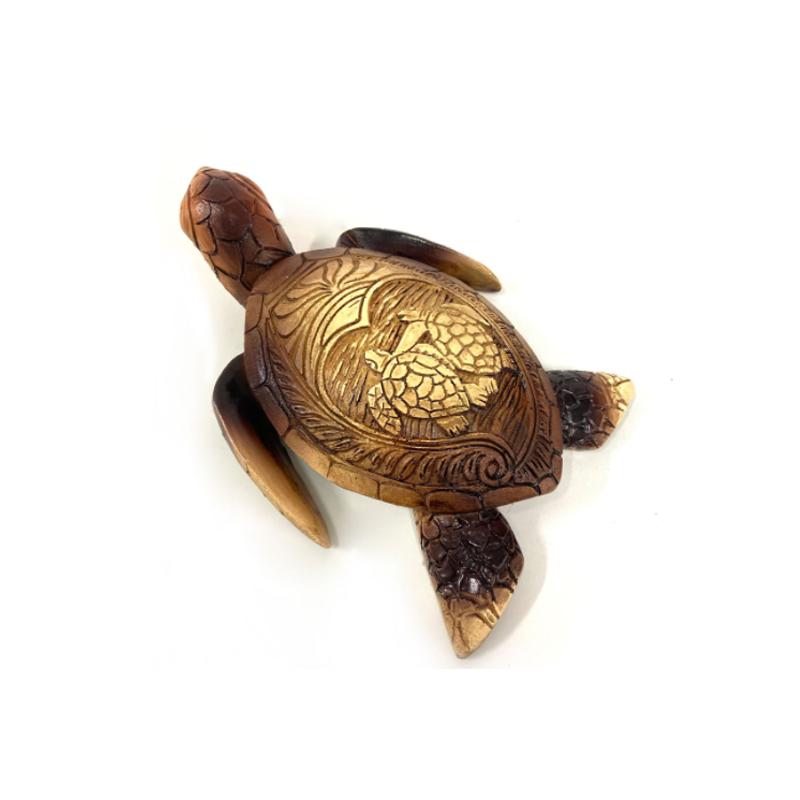 Handcrafted Wooden Sea Turtle Figurine