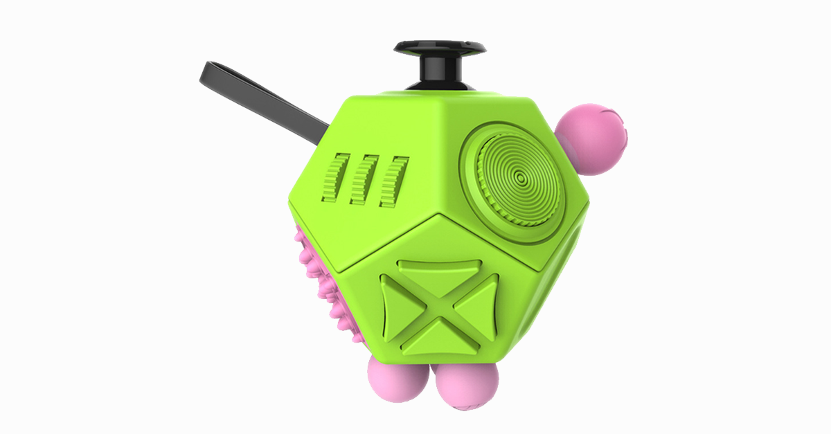 Calming 12-Side Fidget Cube for Stress Relief