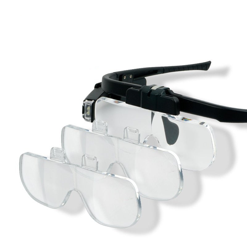 Compact LED Magnifying Glasses with Adjustable Light
