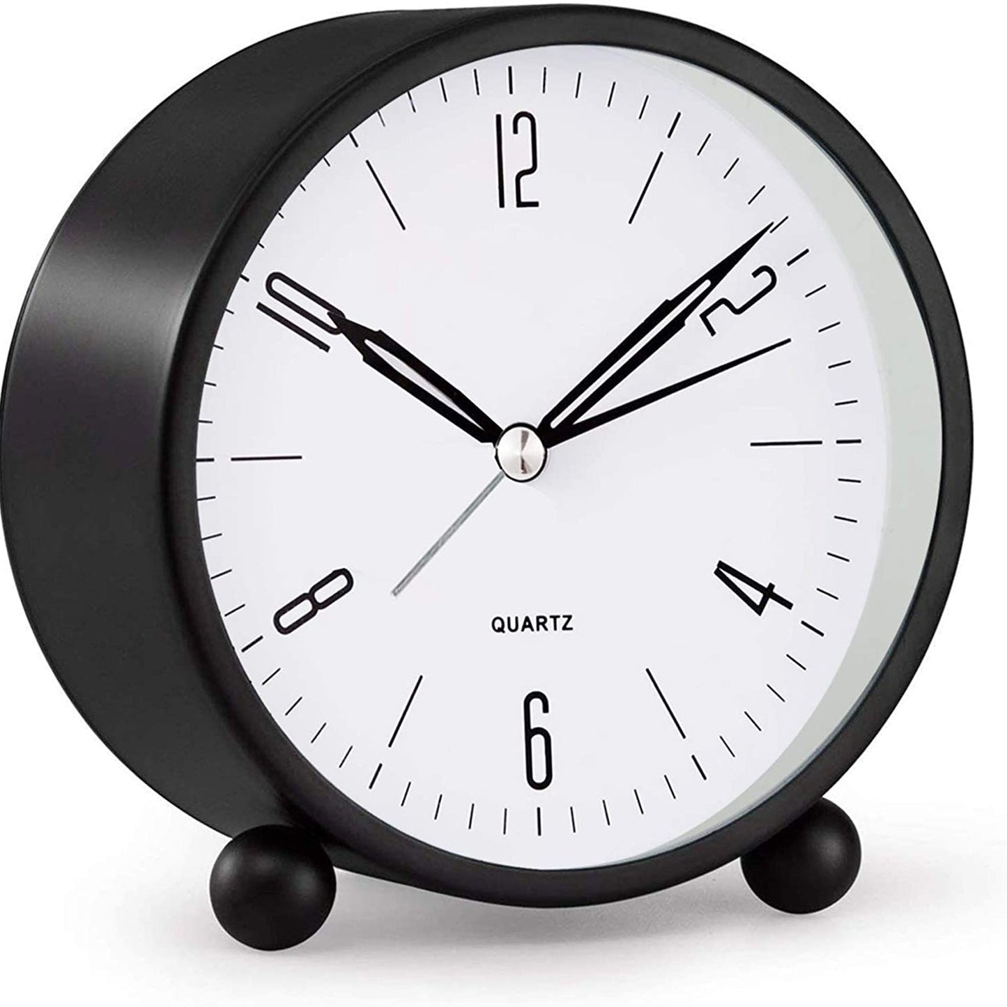 Quiet Small Analog Clock with Nightlight