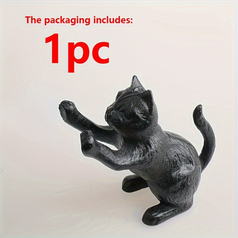 Classic Cat - Distressed Metal Book Ends for Home Decor
