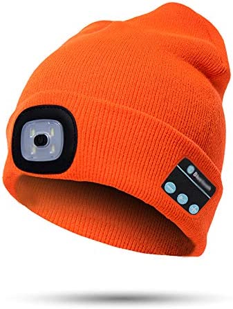 Warm Beanie Hat with Bluetooth Wireless Headphones