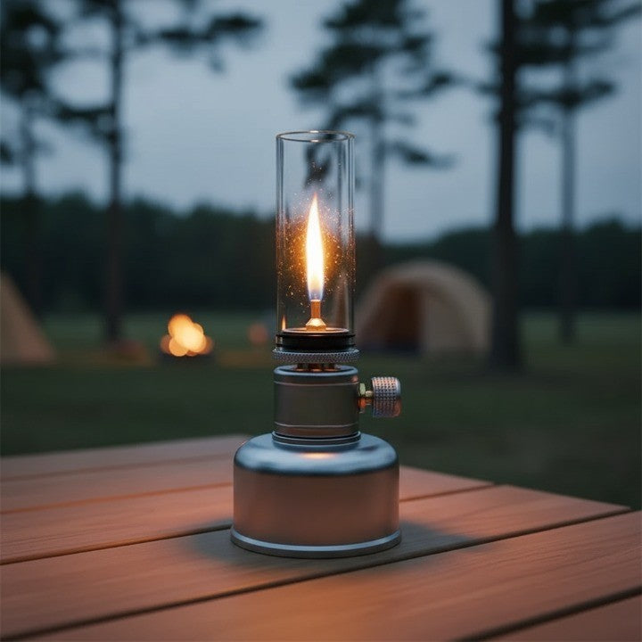 Compact Portable Flame Table Light