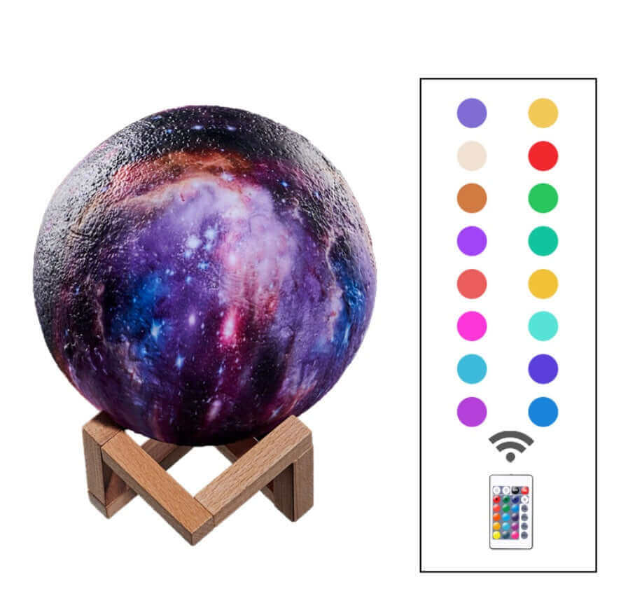 Colorful Moon Night Light Unique Gift Idea