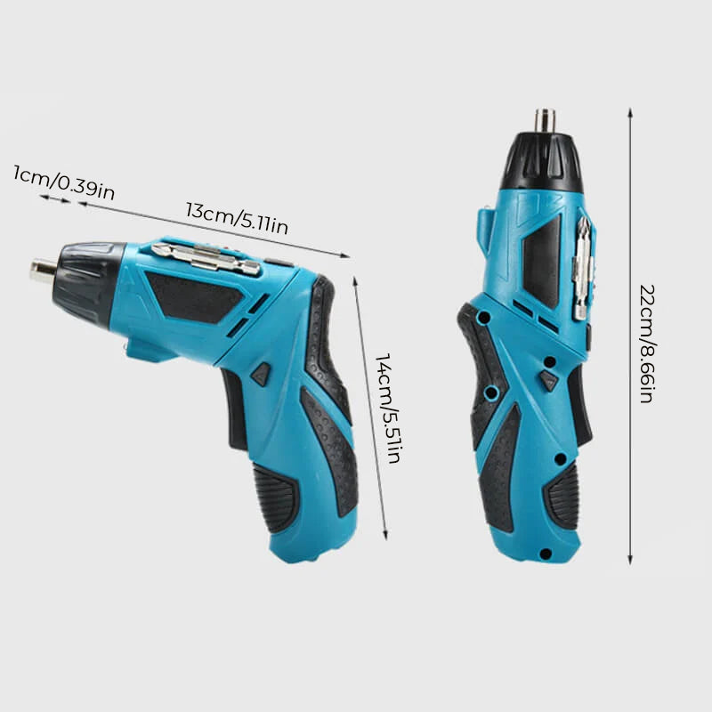 Compact Portable Power Drill Set