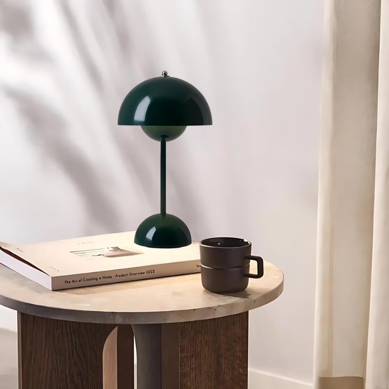 Stylish Touch Table Lamp with Unique Mushroom Base