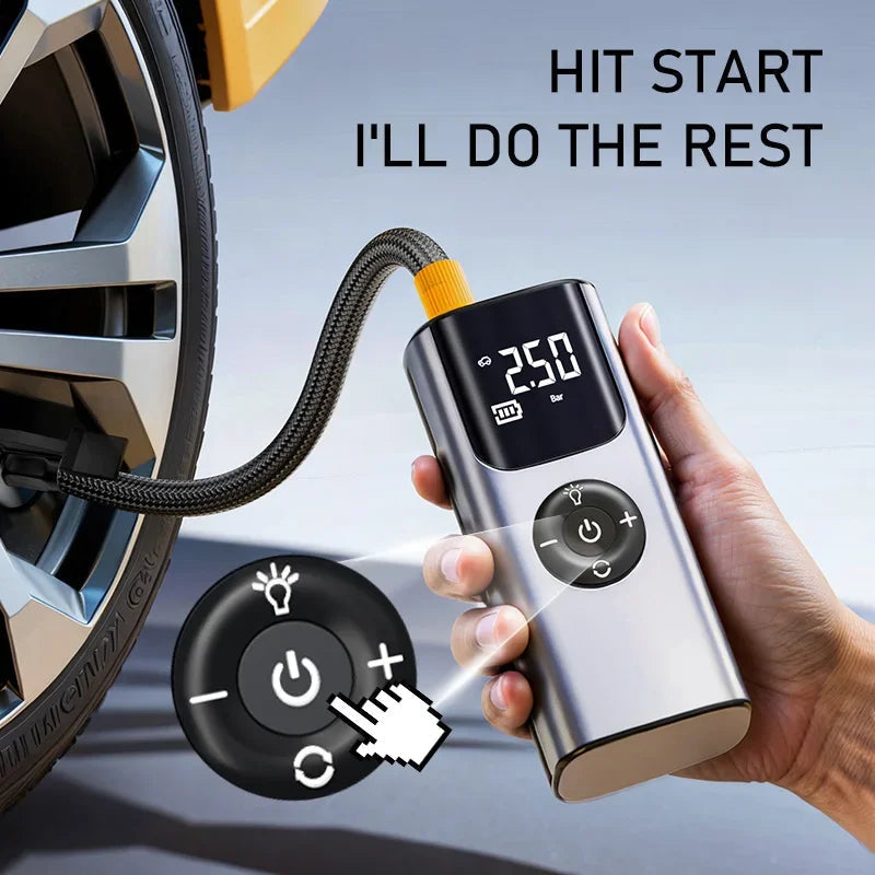 Portable Wireless Car Tyre Inflator Pump