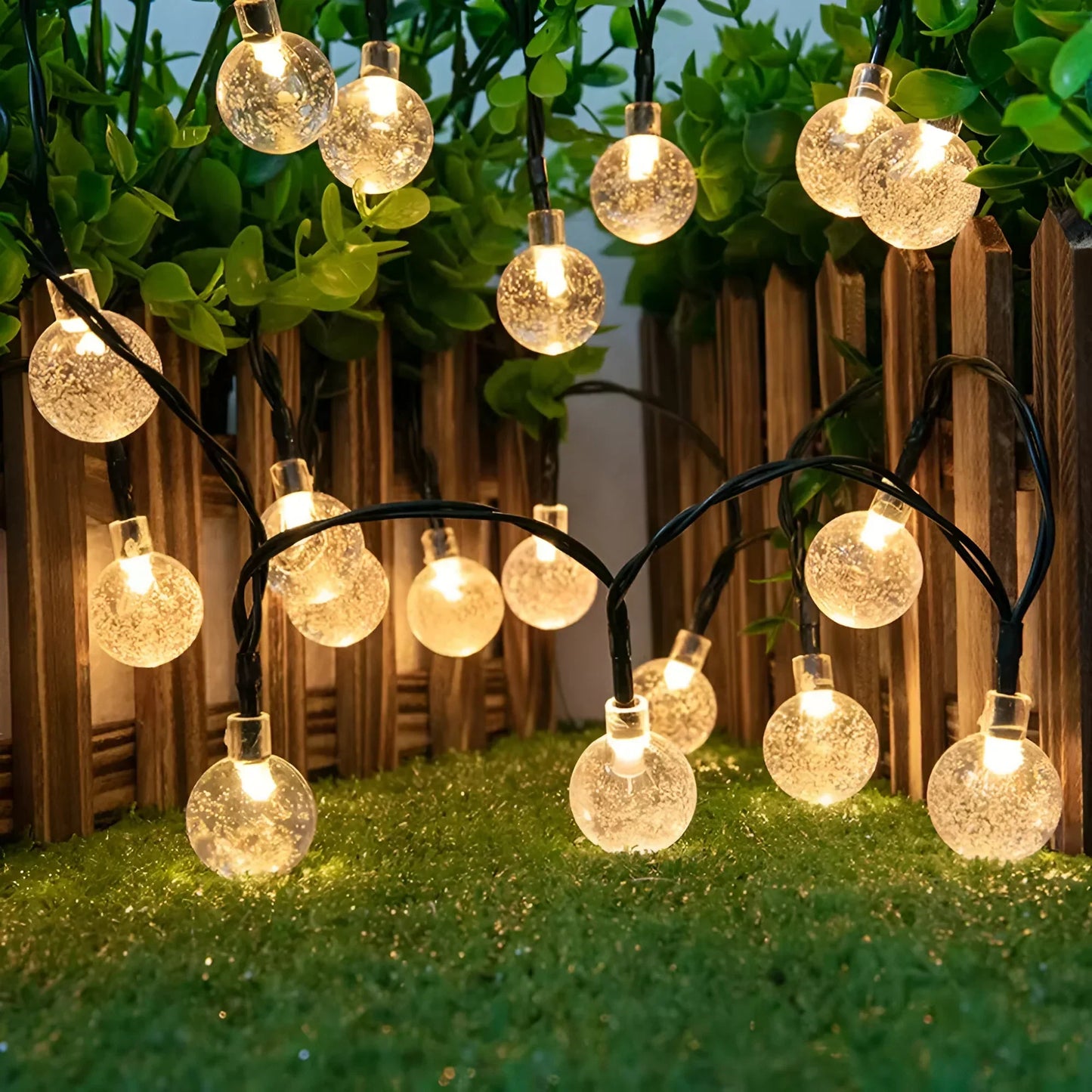 Solar Powered Glass Outdoor Lanterns